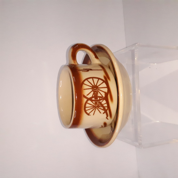 VINTAGE 40s Tepko Broken Wagon Wheel Luncheon Set - Picture 7 of 16